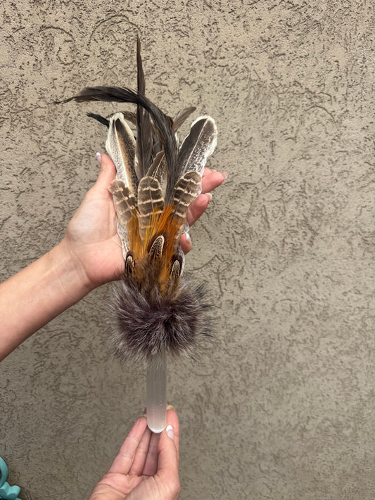 Selenite Smudging Wand
