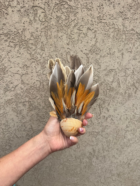 Seashell Smudging Fan