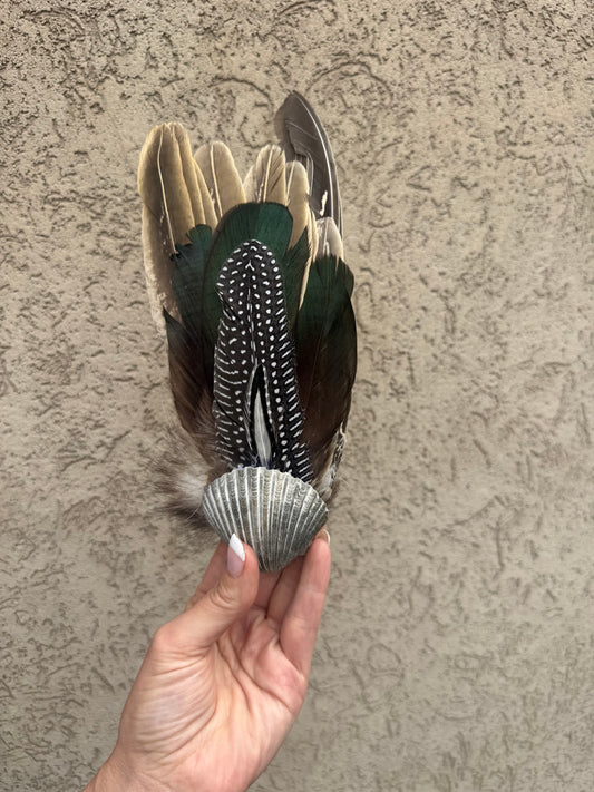 Seashell Smudging Fan