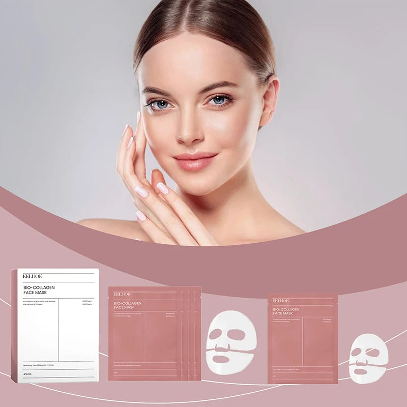 Bio Collagen Face Mask Shrink Pores Deep Hydrating Overnight Mask Moisturizing Refreshing Brightening Face Skin Care New